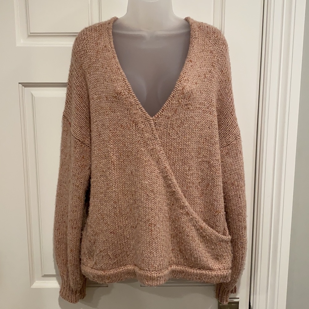 Madewell Beresford Wrap Front Sweater, Size XL
